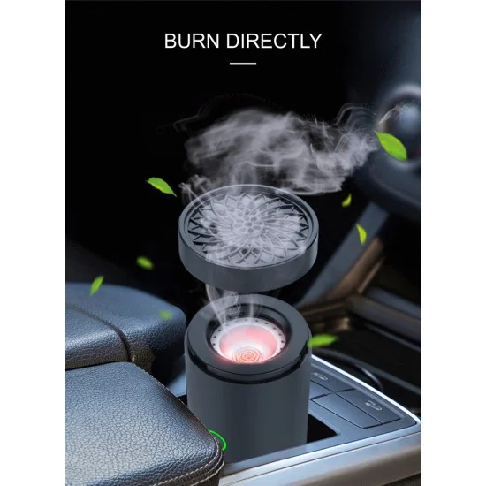 Bakhoor Rechargeable Electric Car Incense Burner - black